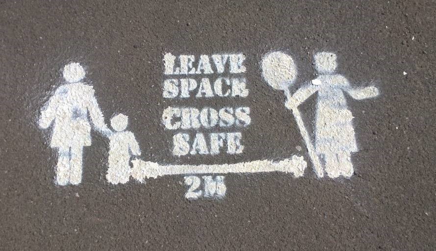 Leave space cross safe