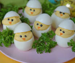 Easter egg chicks