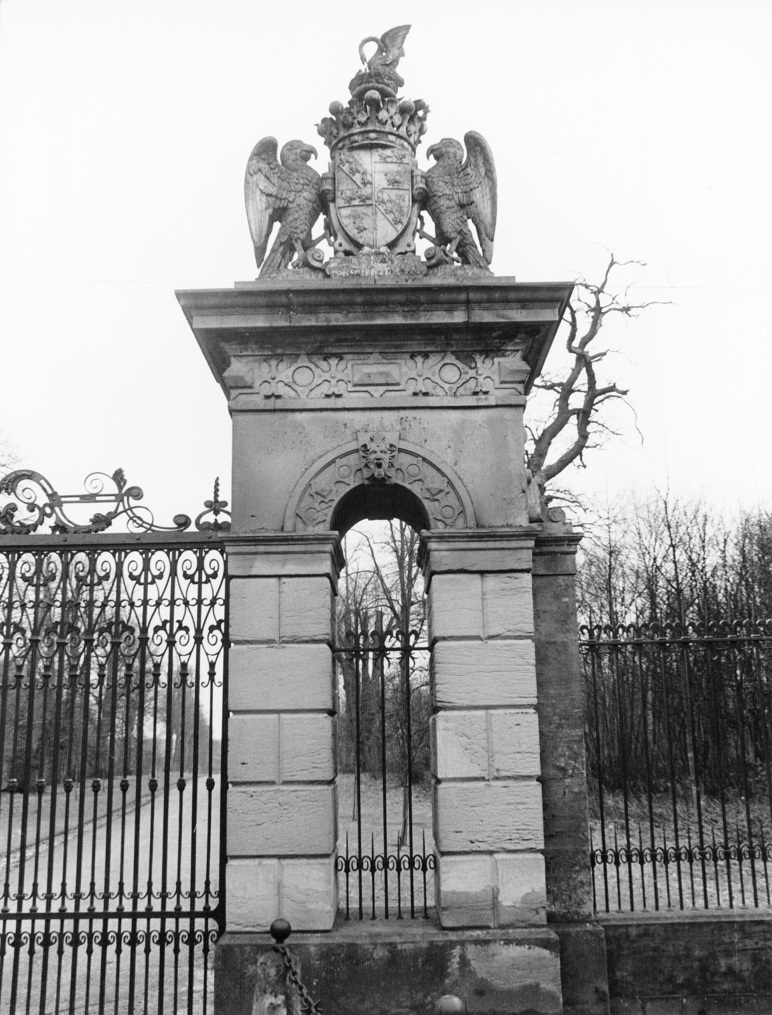 Rufford Abbey gatepost