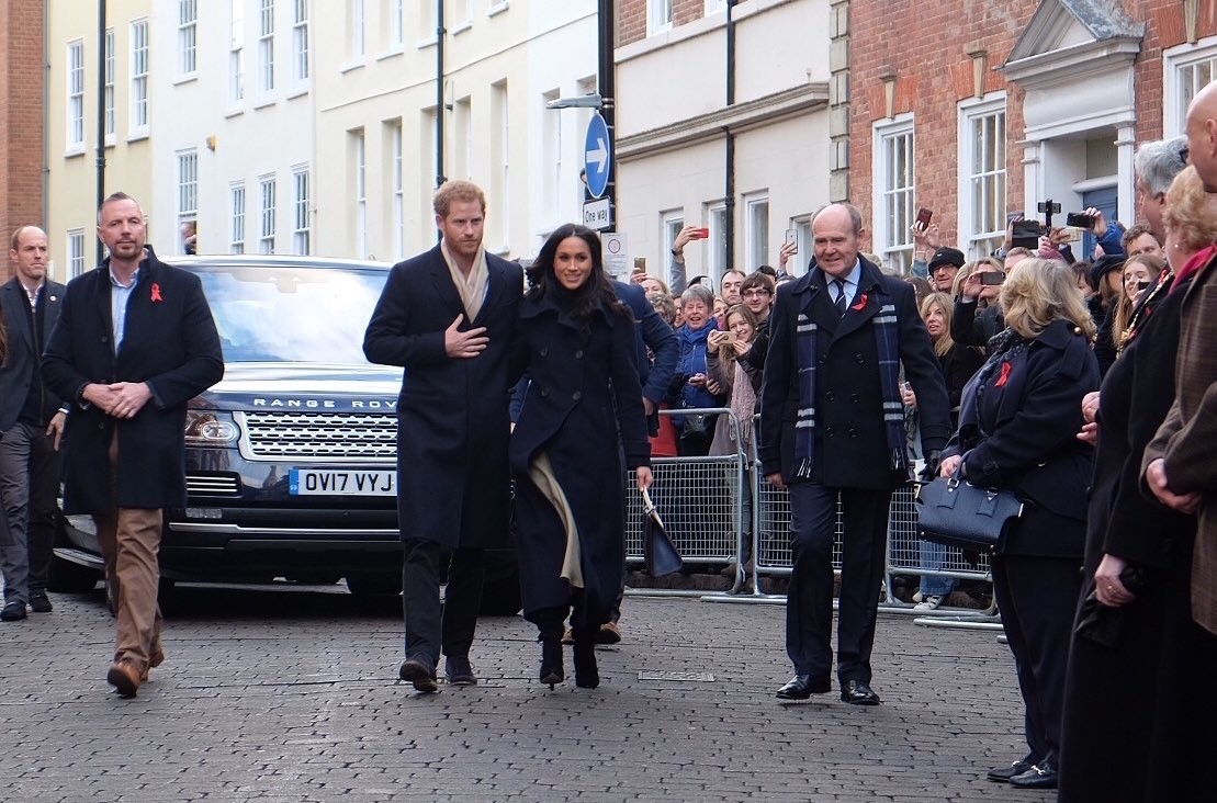 Harry and Meghan in the Lace Market