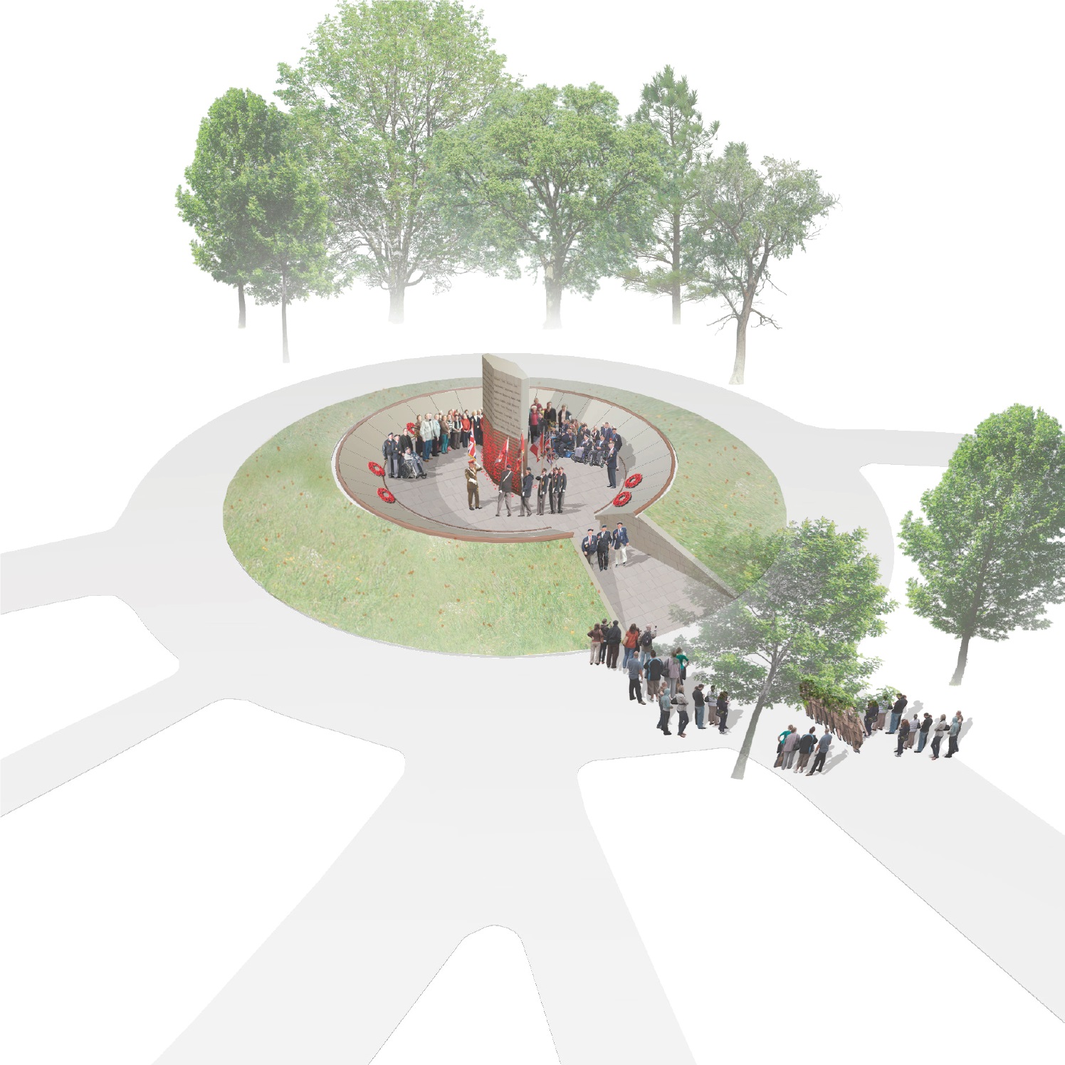 Artist's impression of the new memorial