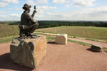 statue at silverhill pit wood