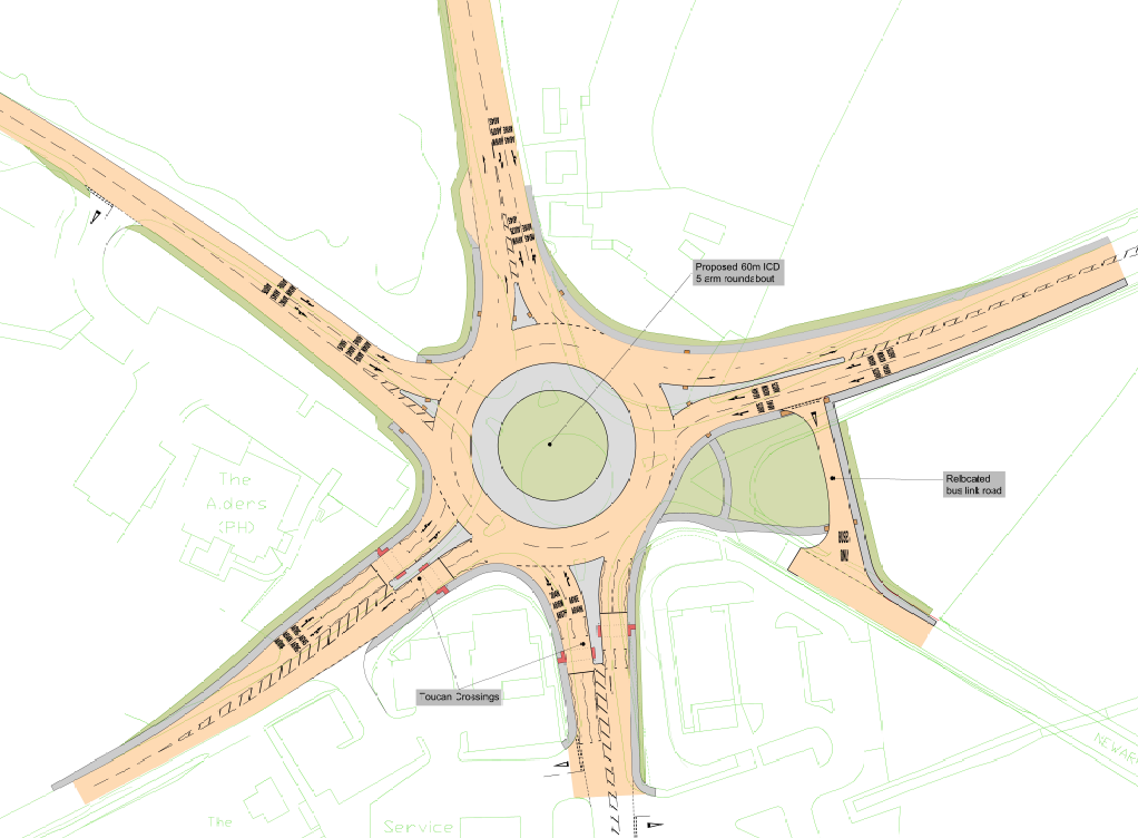 A614 junction improvements Nottinghamshire County Council
