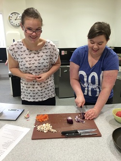 Skills for Employment students learning catering skills