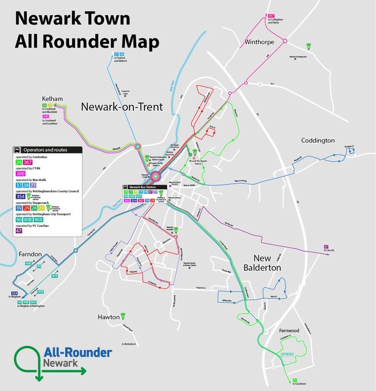 Newark Town All Rounder Map