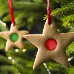Christmas star edible decoration