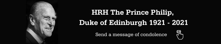 Send a message of condolence for HRH The Prince Philip, Duke of Edinburgh 1921-2021