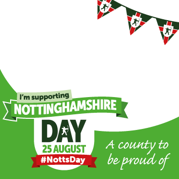 Nottinghamshire Day Facebook profile frame