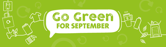 Image text says Go Green for September