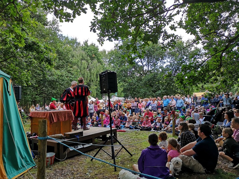 Crowd in Sherwood Forest