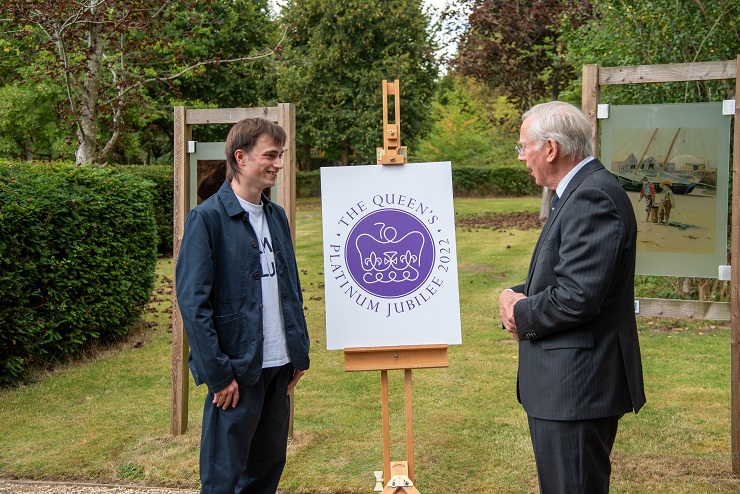 Edward Roberts with HRH The Duke of Gloucester