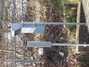CCTV camera and telemetry equipment by watercourse