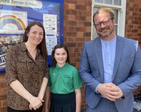 Ms Nelson, Alice and Cllr Adams