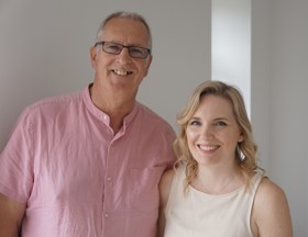 Foster carers Amy and Mark