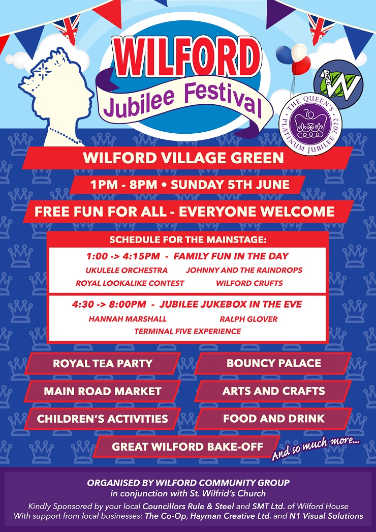 Wilford Jubilee Festival poster