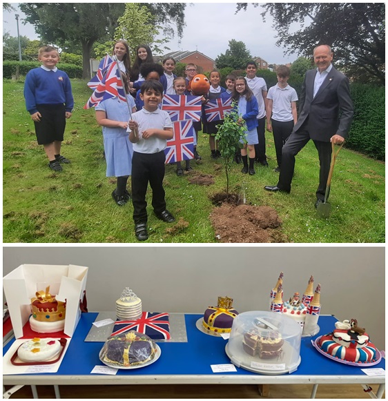 Sir John Peace visited Haddon Primary School