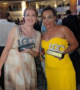 Orlaith Green and Ceren Clulow award winners