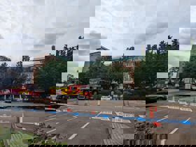 Notts Fire and Rescue at County Hall in West Bridgford following a fire at the building