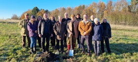 Councillors, Lord Lieutenant and other stakeholders at tree planting event