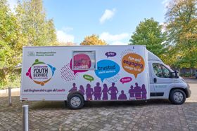 Image of mobile youth centre van