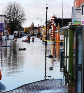 Flooding in Worksop