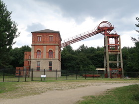 Winding House and Headstocks at Bestwood Colliery