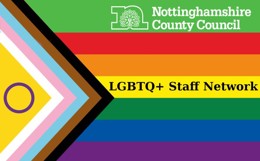 Nottinghamshire County Council LGBTQ+ Staff Network Logo