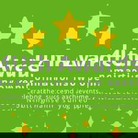 An infographic with yellow stars and a green background. Text reads: 4Uth Awards. Nominations now open. Celebrating the success and achievements of Nottinghamshire's young people.