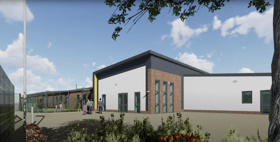 Artist impression of Whipman Woods Flying High Academy