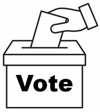 Vote ballot box easy read