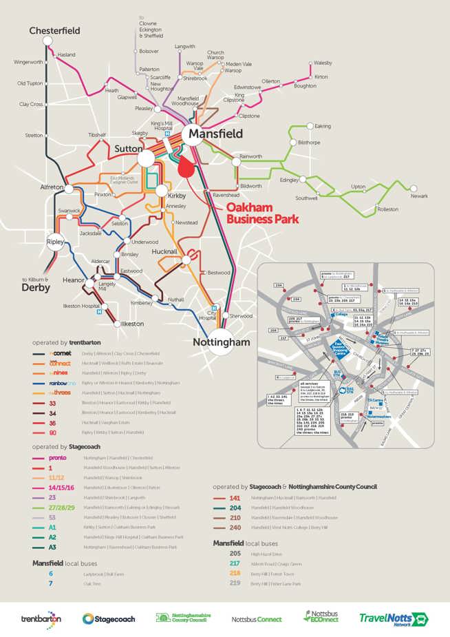 Image of Oakham Park Bus Network Map