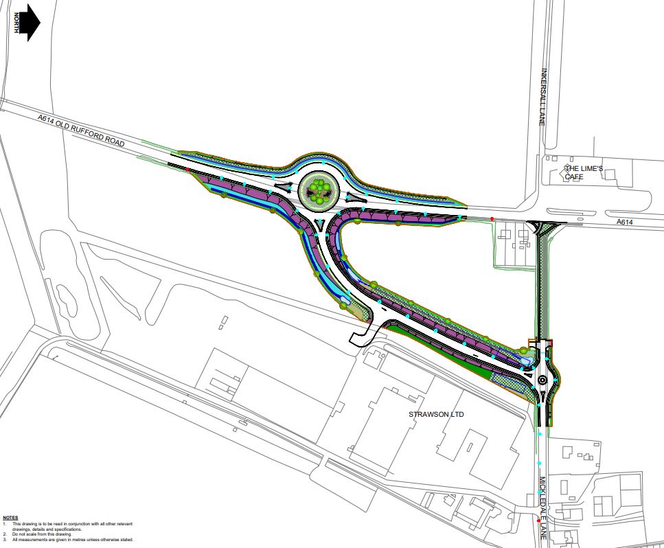 Ariel view drawing of Mickledale Lane