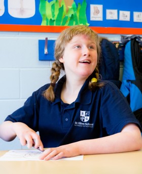 Evie from St Giles school